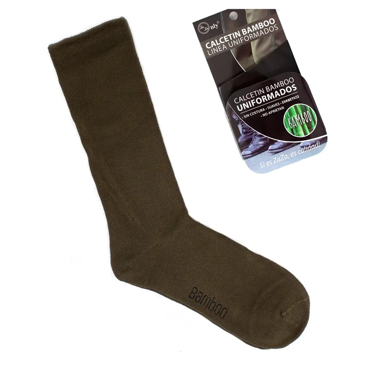 12 PARES DE CALCETINES DE VESTIR PARA UNIFORMADOS HOMBRE CON FIBRA DE BAMBÚ - 2