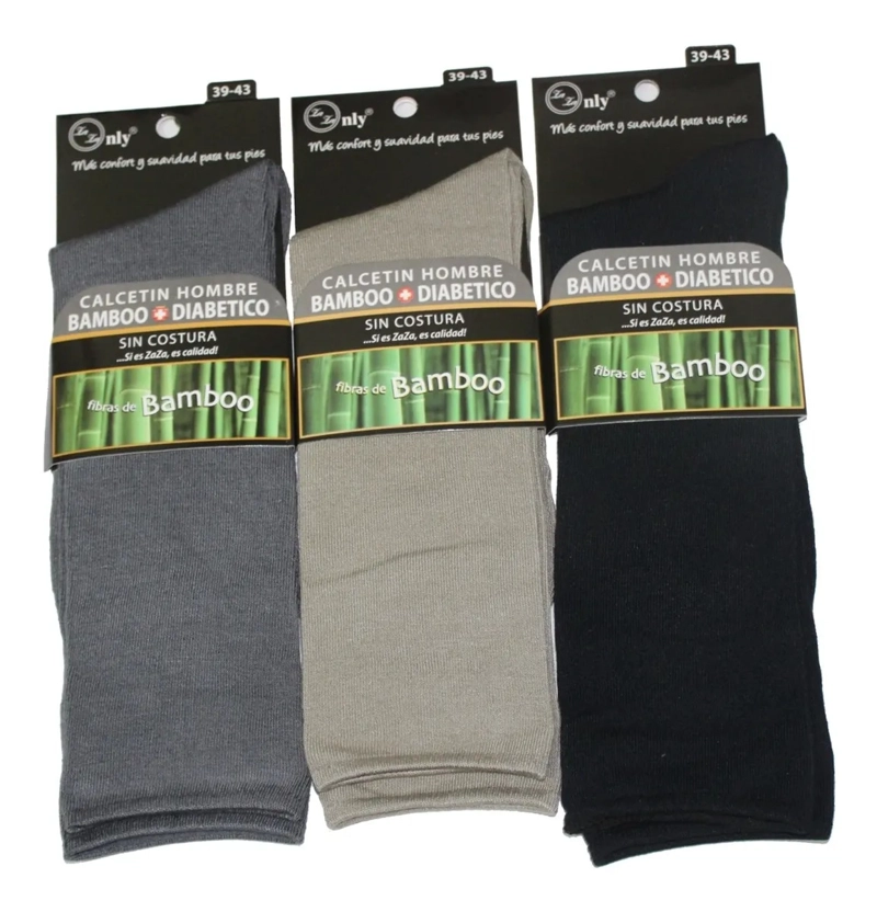 12 PARES DE CALCETINES DE VESTIR PARA HOMBRE CON FIBRA DE BAMBÚ - 1