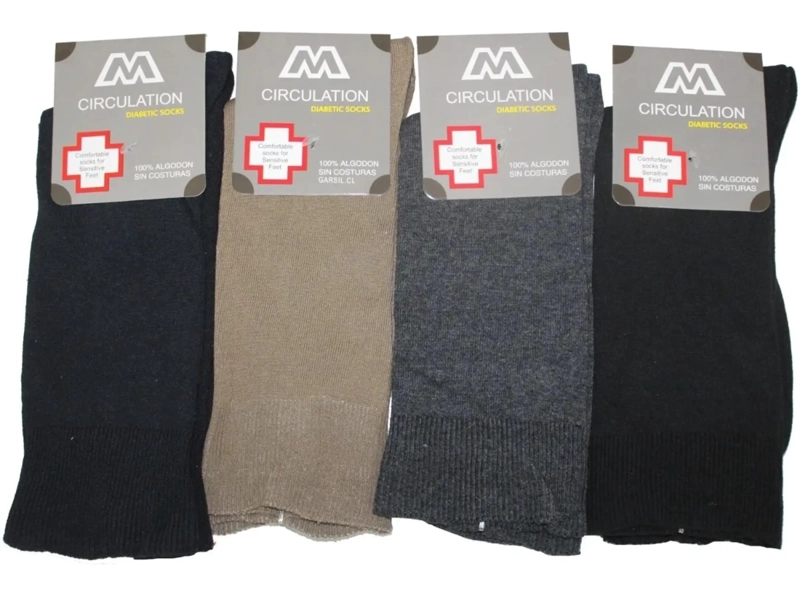 CALCETINES DE VESTIR PARA HOMBRE - 100% ALGODON - SIN COSTURAS - DOCENA - 2