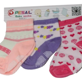 X12 CALCETINES NIÑA PESAIL BEBÉ ANTIDESLIZANTE - 1