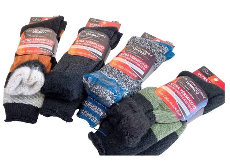 PACK X6 CALCETINES HOMBRE ONLY ZAZA X6SA1332 ULTRA TÉRMICO DIABETICOS SUAVES - 7