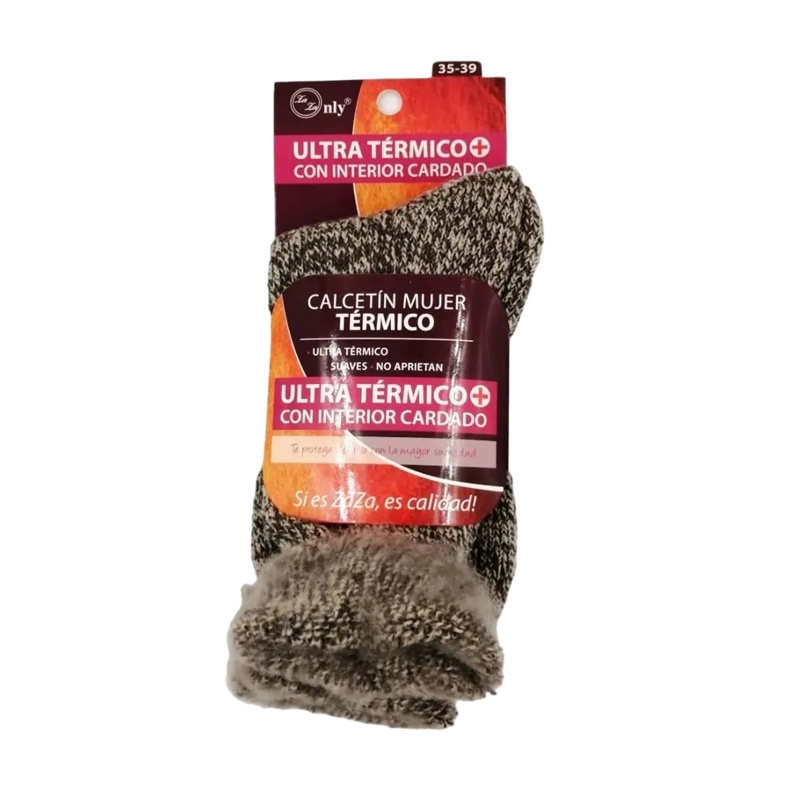 CALCETINES PARA MUJER ULTRA TÉRMICO - DIABETICOS - SUAVES - DOCENA - 8