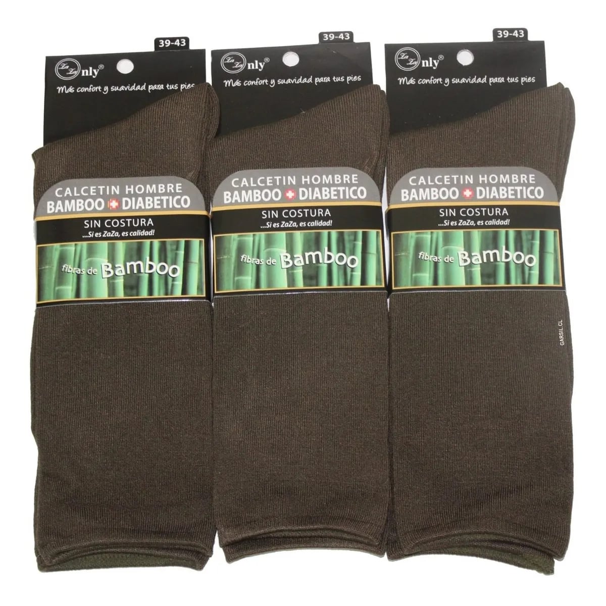CALCETIN DE BAMBU CARABINERO PARA MUJER - SIN COSTURAS - DOCENA - 1
