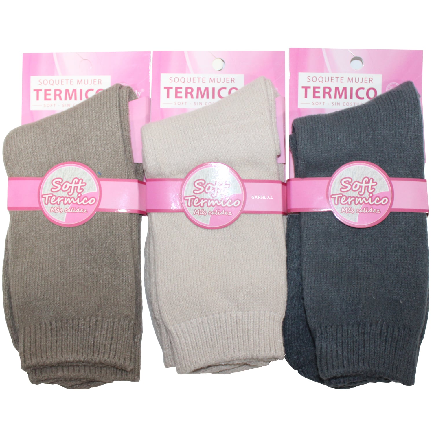 CALCETINES SOFT TÉRMICOS PARA MUJER - SIN COSTURAS - SIXPACK - 1