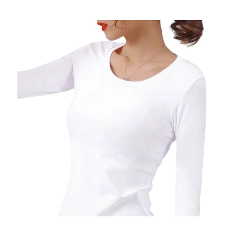 PACK DE 4 POLERAS PRIMERA CAPA PARA MUJER CON FIBRA DE BAMBU - CAMISETA DE MANGA LARGA - 3