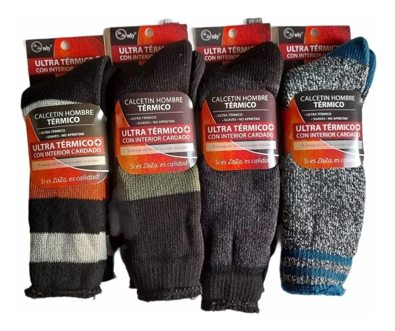 12 PARES DE CALCETINES ULTRA TÉRMICO HOMBRE - DIABETICOS - SUAVES - 1