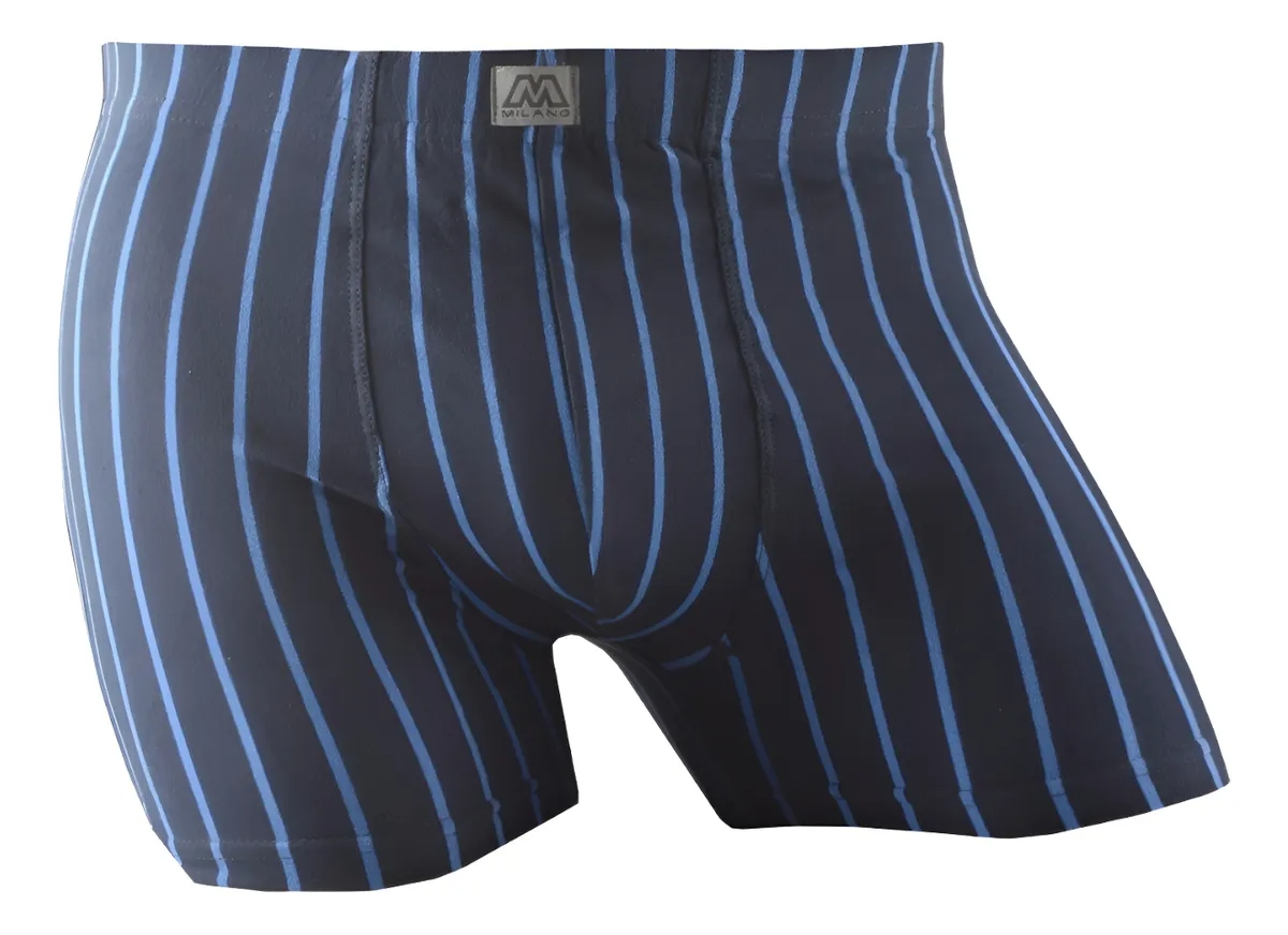 12 BOXER SHORT PARA HOMBRE DE ALGODON - DISEÑO RAYAS - 6