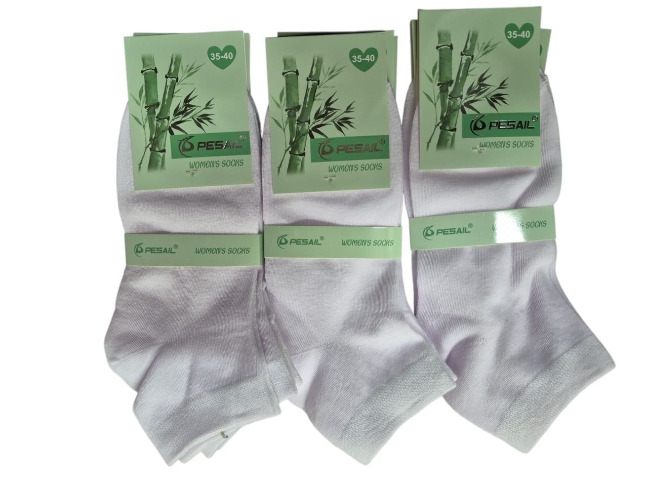 12 TOBILLERAS CALCETAS CORTAS CON FIBRA DE BAMBU PARA MUJER - 3