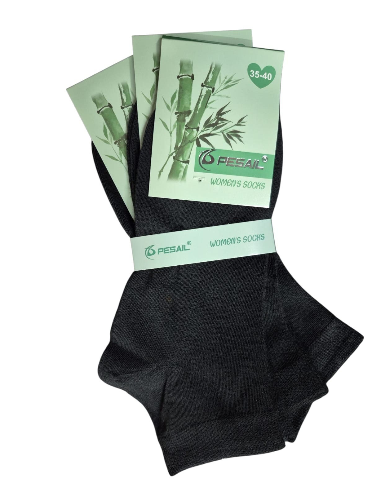 12 TOBILLERAS CALCETAS CORTAS CON FIBRA DE BAMBU PARA MUJER - 5