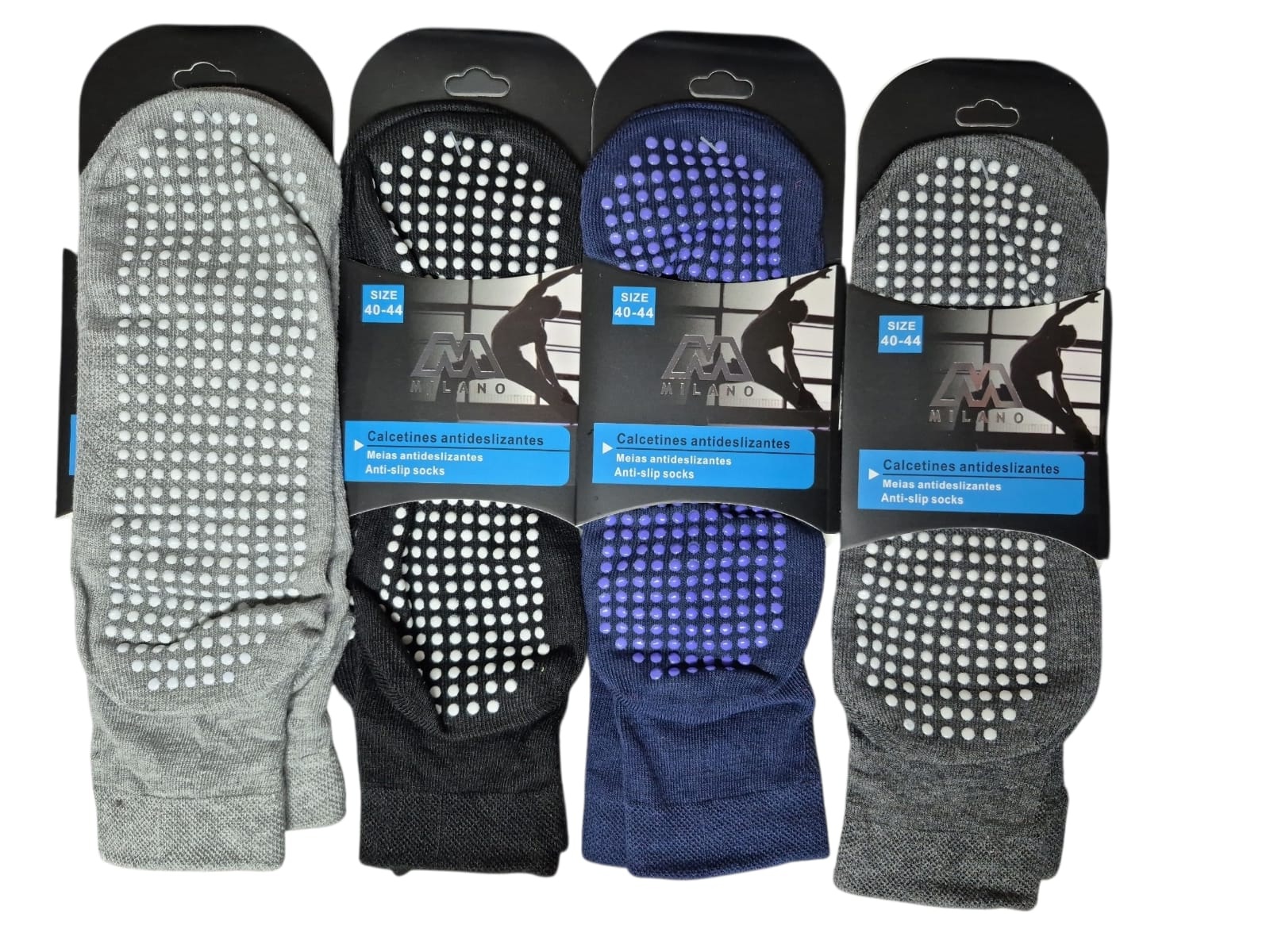 12 PARES CALCETAS DEPORTIVAS PARA HOMBRE - TOBILLERAS ANTIDESLIZANTES - 2