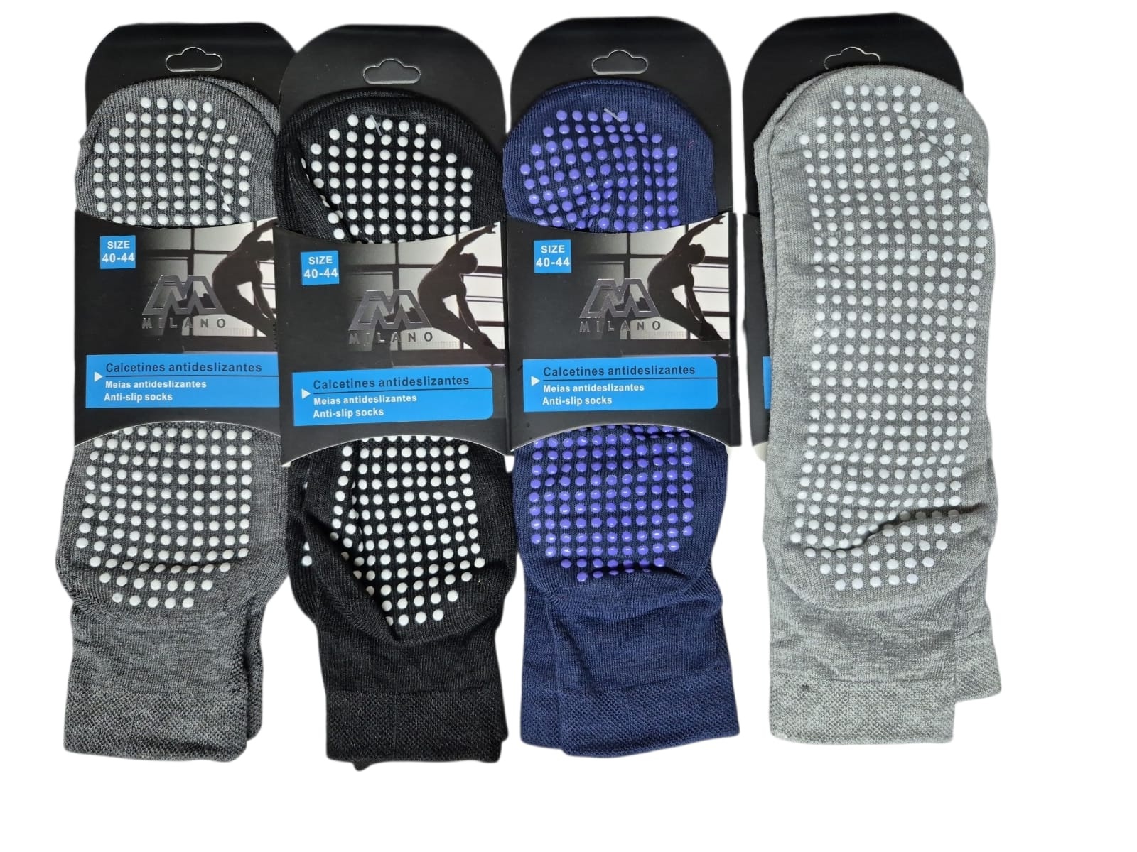 12 PARES CALCETAS DEPORTIVAS PARA HOMBRE - TOBILLERAS ANTIDESLIZANTES - 3