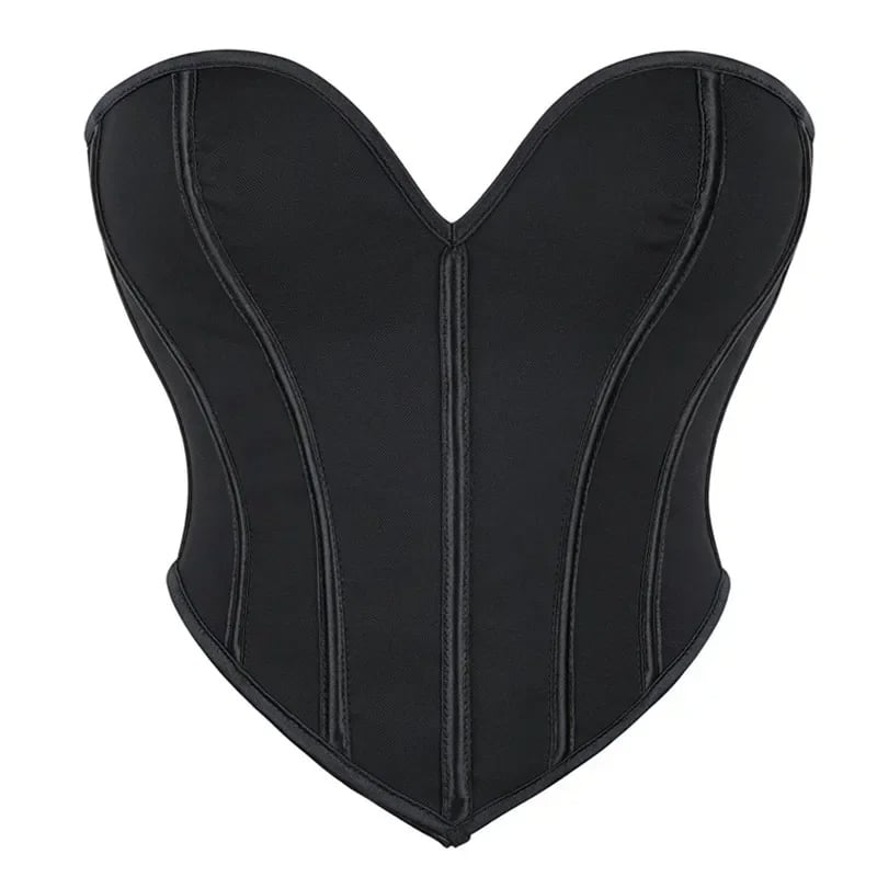 CROP TOP PARA MUJER TIPO CORSET CON LIENZOS AJUSTABLE EN ESPALDA - STRAPLESS - 4