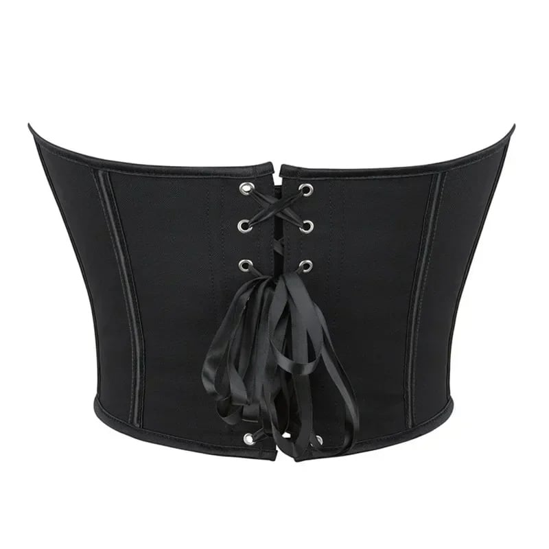 CROP TOP PARA MUJER TIPO CORSET CON LIENZOS AJUSTABLE EN ESPALDA - STRAPLESS - 5