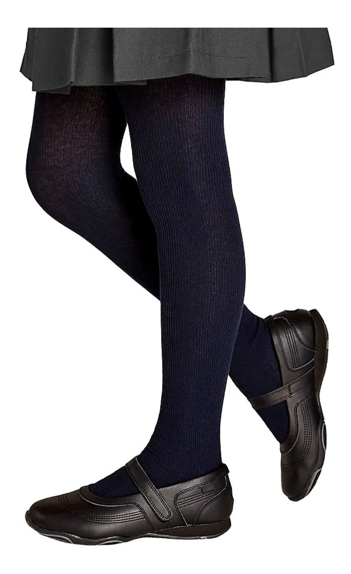 PACK DE 6 PANTYS MEDIAS DE COLEGIO - PANTIMEDIAS ESCOLAR DE ALGODON - UNISEX - 1