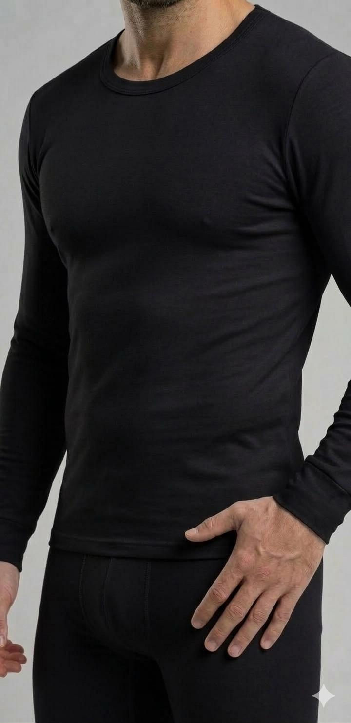 POLERA DE ALGODON - CAMISETA CUELLO REDONDO - PRIMERA CAPA PARA HOMBRE - 2