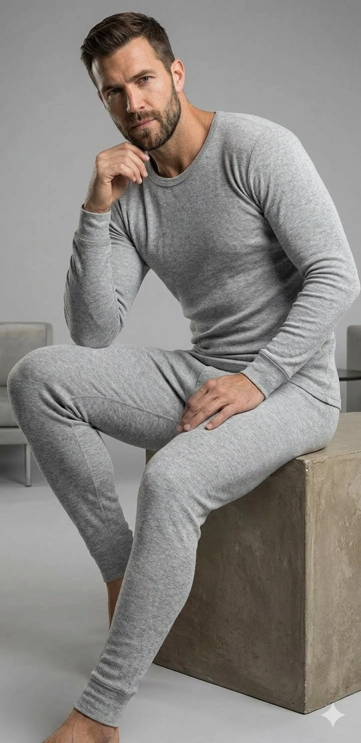 POLERA DE ALGODON - CAMISETA CUELLO REDONDO - PRIMERA CAPA PARA HOMBRE - 2