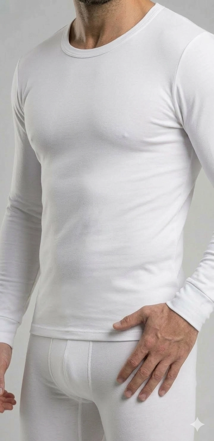 PACK 3 POLERAS DE ALGODON - CAMISETA CUELLO REDONDO - PRIMERA CAPA PARA HOMBRE - 2
