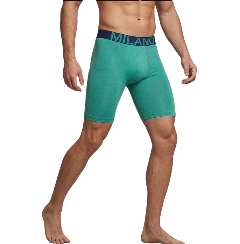 X6 BOXER LARGO DE ALGODON PARA HOMBRE - PIERNA LARGA - 2
