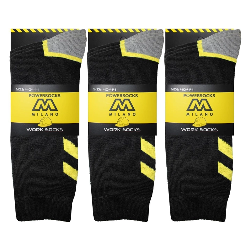 12 PARES DE CALCETAS RESISTENTE CALCETINES DE TRABAJO PARA HOMBRE - 4