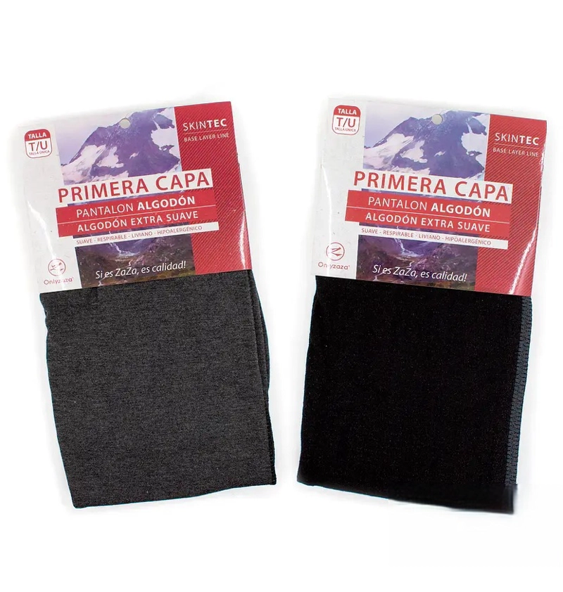 CALZA PARA MUJER -  PANTALON PRIMERA CAPA CON FIBRA NATURAL DE ALGODON - 2
