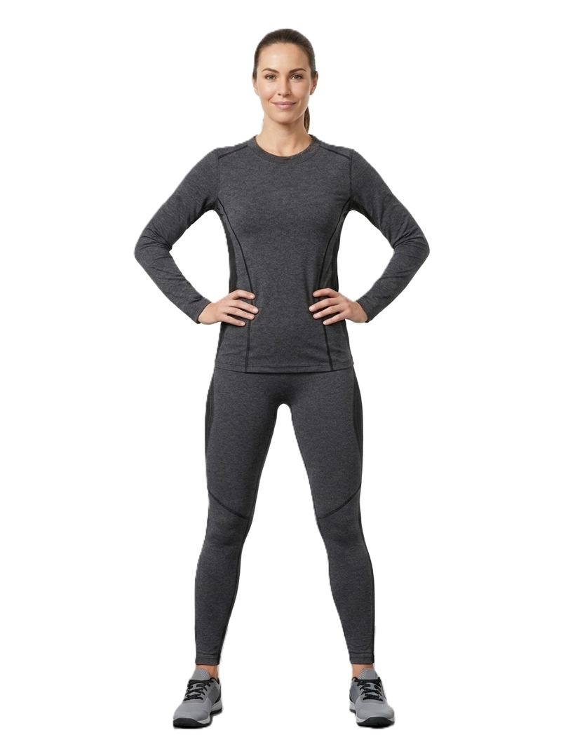 CONJUNTO PRIMERA CAPA MUJER - POLERA + CALZA DE ALGODON - 1