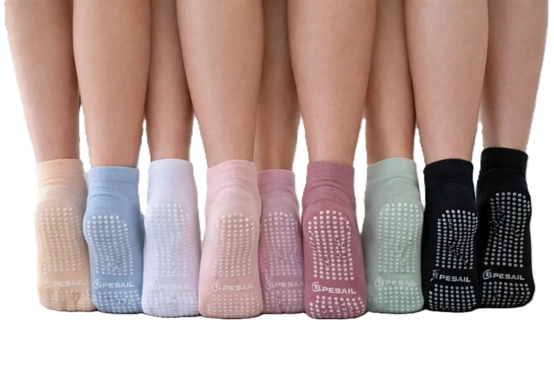 CALCETAS TOBILLERAS ANTIDESLIZANTE DE YOGA DANZA FITNESS - 3 PARES - 1