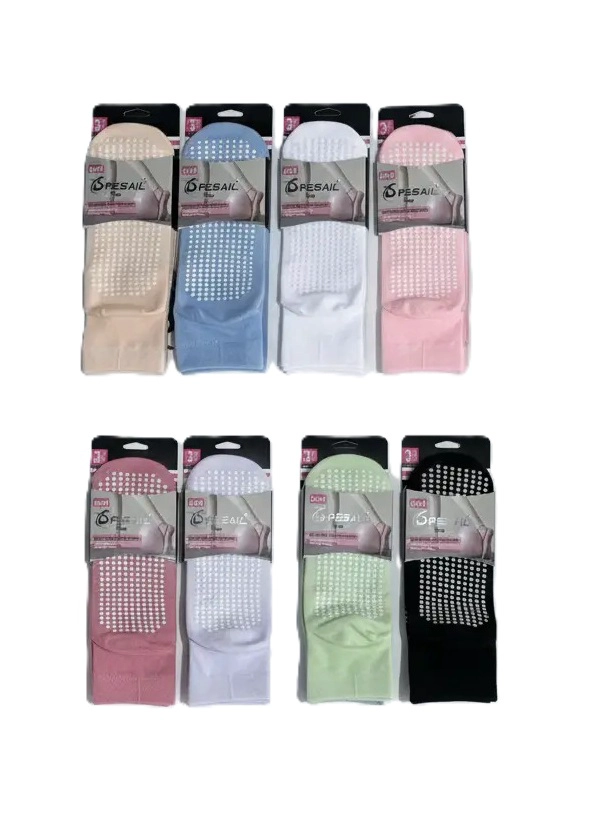 CALCETAS TOBILLERAS ANTIDESLIZANTE DE YOGA DANZA FITNESS - 3 PARES - 4