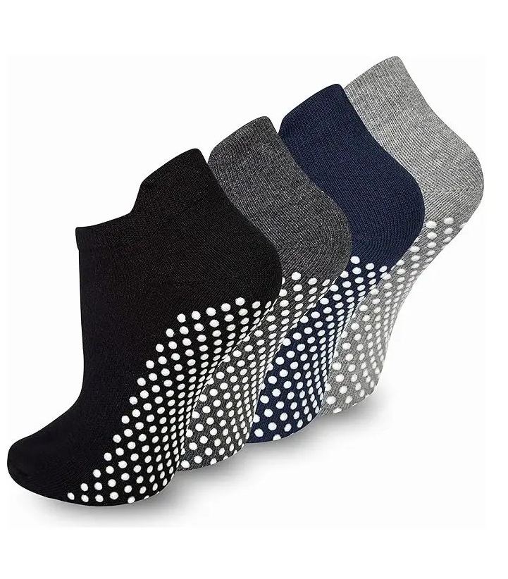 3 PARES DE TOBILLERAS CALCETINES ANTIDESLIZANTE DE HOMBRE - CALCETAS YOGA DANZA FITNESS - 2