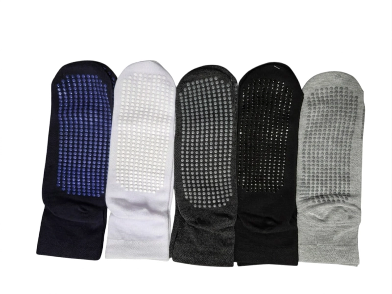 3 PARES DE CALCETAS TOBILLERAS ANTIDESLIZANTE DE HOMBRE - CALCETINES YOGA DANZA FITNESS - 2