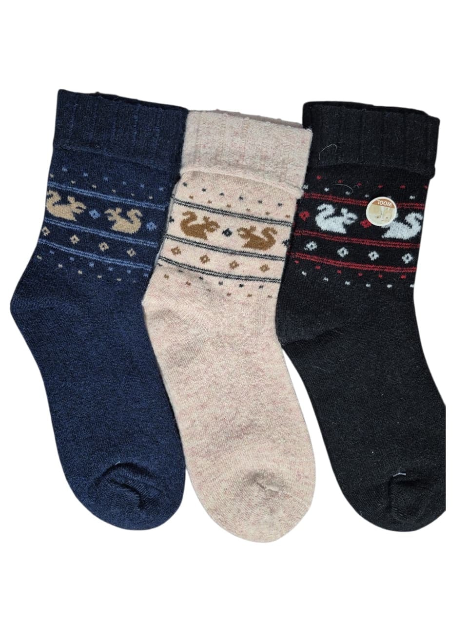 CALCETINES GRUESO TERMICO - CALCETAS DE LANA PARA MUJER - 6 PARES - 1