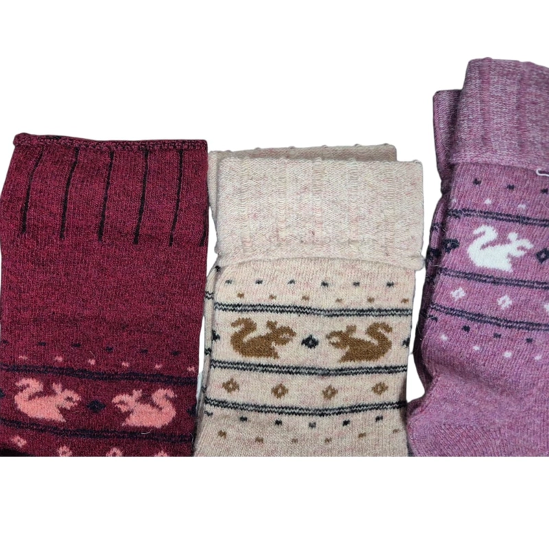 CALCETINES GRUESO TERMICO - CALCETAS DE LANA PARA MUJER - 6 PARES - 2