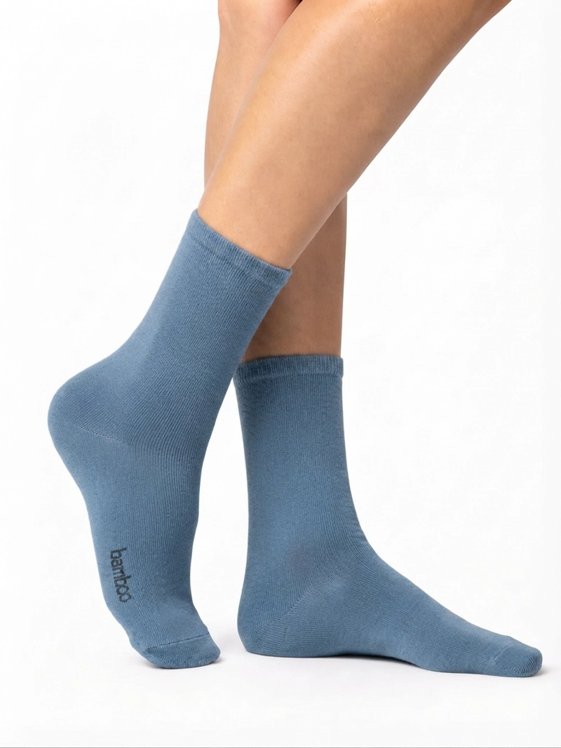 X6 CALCETINES CORTOS TIPO AMERICANO CON FIBRA DE BAMBU MUJER - 4