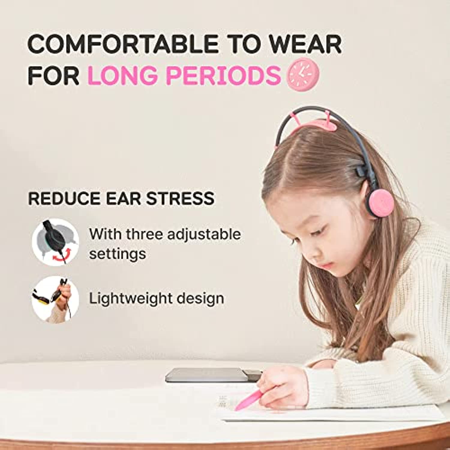 Cuffie On-Ear Bengdii Bee Off Max Comfort Giallo - Limite Volume Per Bambini