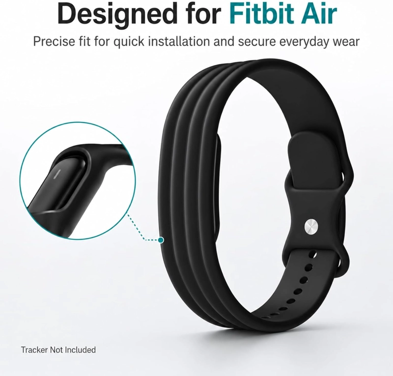 COMPATIBLE CON GOOGLE FITBIT AIR BAND SILICONA, RESISTENTE AL SUDOR Y AL - 2