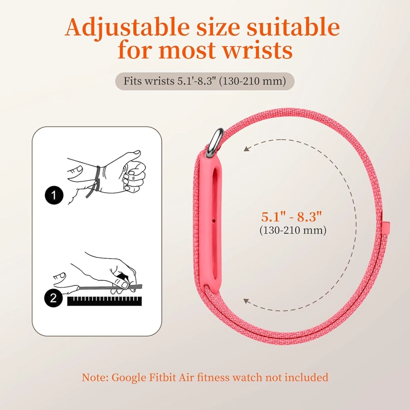 CORREA MAGNE TICA DE SILICONA COMPATIBLE CON GOOGLE FITBIT AIR, CORREA DE REPUESTO SUAVE - 3