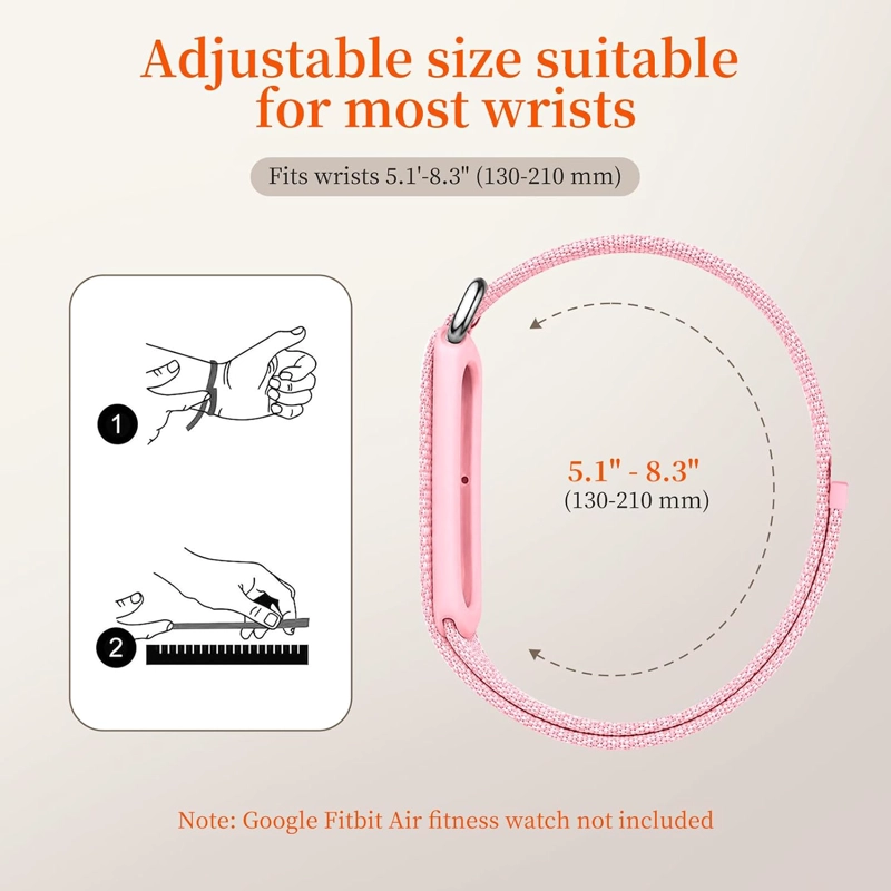 CORREA MAGNE TICA DE SILICONA COMPATIBLE CON GOOGLE FITBIT AIR, CORREA DE REPUESTO SUAVE - 3