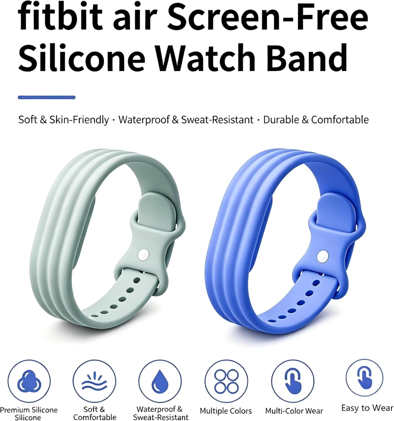 REPLACEMENT BANDS PARA GOOGLE FITBIT AIR ACTIVE STRAP SILICONE PARA MAN WOMEN - 2