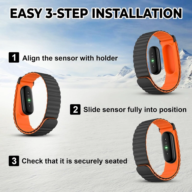DADO CORREA DE SILICONA MAGNE TICA COMPATIBLE CON GOOGLE FITBIT AIR, CORREA DE SILICONA SUAVE E - 4