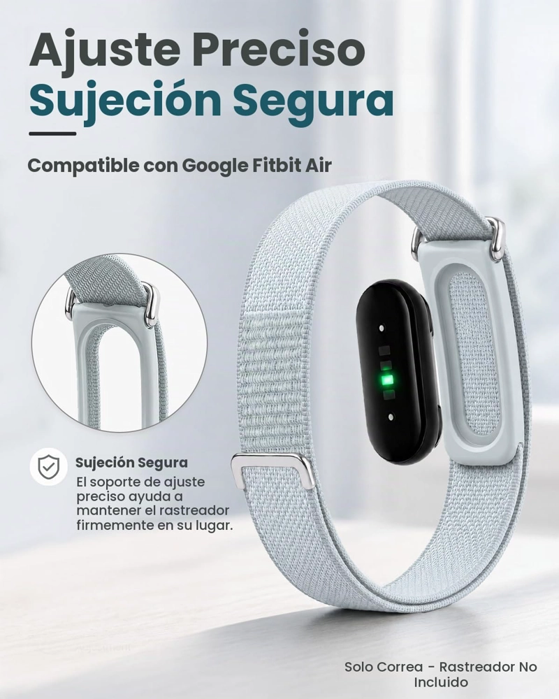 PAQUETE DE 4 CORREAS DE RENDIMIENTO COMPATIBLES CON GOOGLE FITBIT AIR BAND - 2
