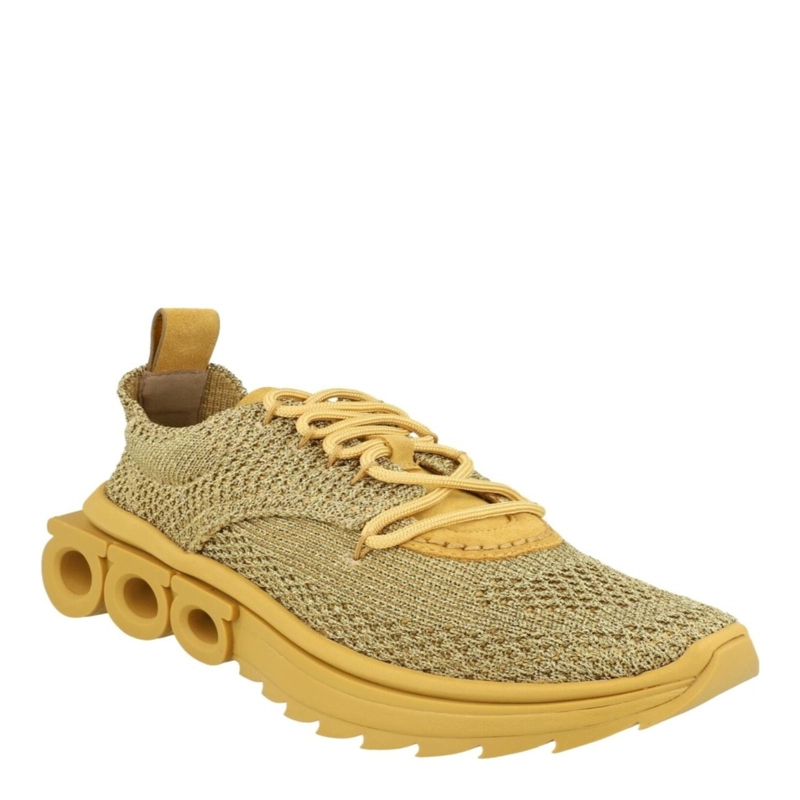 ZAPATILLAS BAJAS FERRAGAMO NIMA KNIT PARA MUJER EN COLOR MARRON - 2
