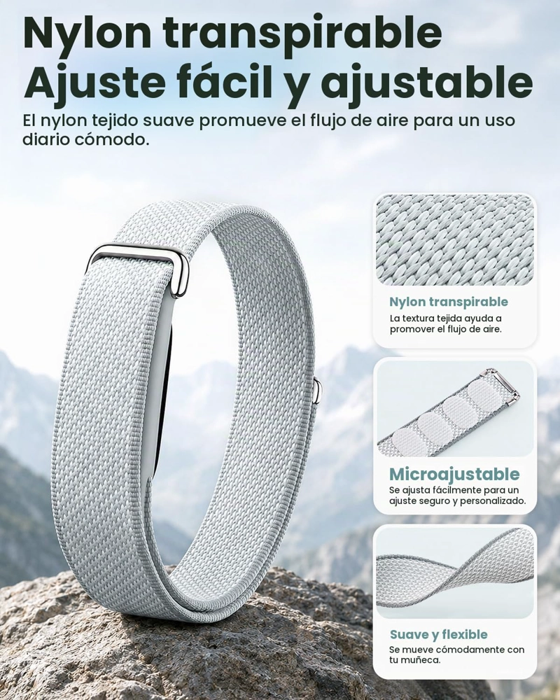 PAQUETE DE 4 CORREAS DE RENDIMIENTO COMPATIBLES CON GOOGLE FITBIT AIR BAND - 3