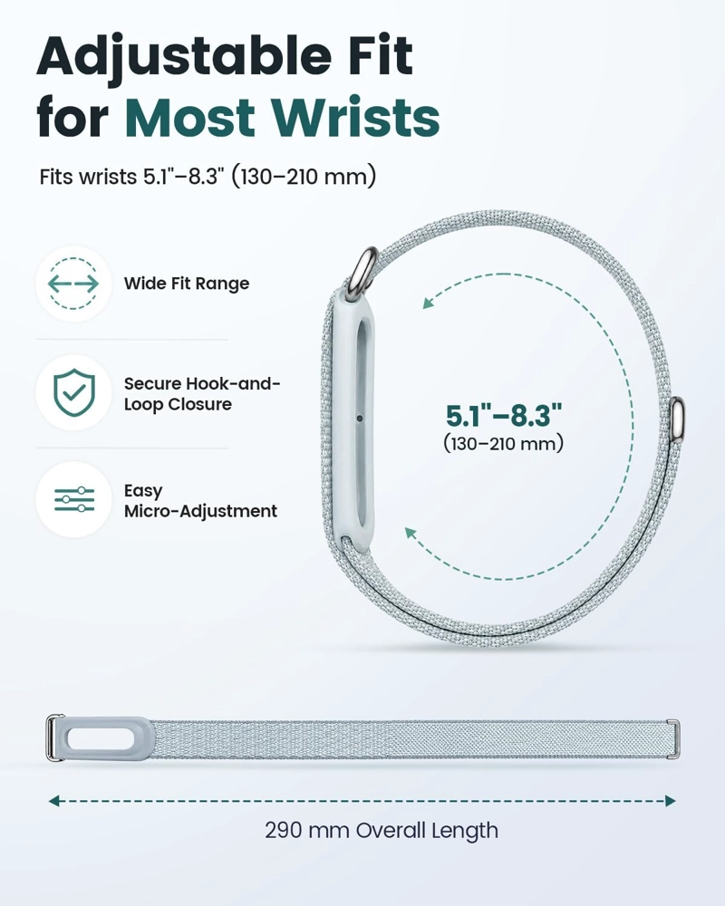 PAQUETE DE 4 CORREAS DE RENDIMIENTO COMPATIBLES CON GOOGLE FITBIT AIR BAND - 4