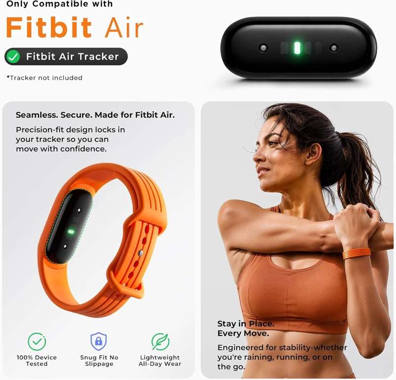 CORREA DEPORTIVA DE SILICONA COMPATIBLE CON GOOGLE FITBIT AIR TRACKER - 4