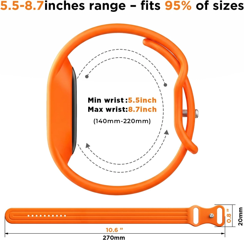 CORREA DEPORTIVA DE SILICONA COMPATIBLE CON GOOGLE FITBIT AIR TRACKER - 5