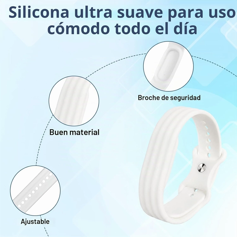 CORREA DE SILICONA PARA GOOGLE FITBIT AIR, CORREA AJUSTABLE A PRUEBA DE SUDOR PARA FITBIT AIR SIN - 4