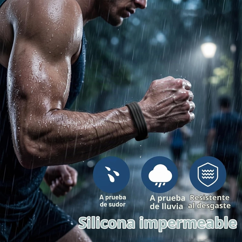CORREA DE SILICONA PARA GOOGLE FITBIT AIR, CORREA AJUSTABLE A PRUEBA DE SUDOR PARA FITBIT AIR SIN - 5