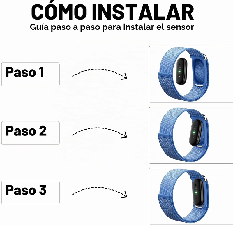 DADO CORREA DE NAILON TEJIDA COMPATIBLE CON GOOGLE FITBIT AIR, CORREA DEPORTIVA ELASTICA - 4