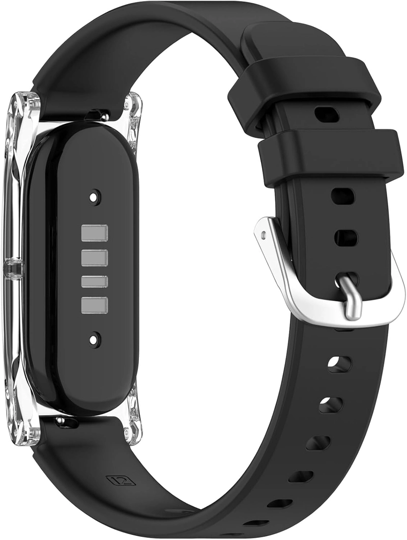 PAQUETE DE 3 CORREAS DE RELOJ DE SILICONA PARA GOOGLE FITBIT AIR, CORREA DE REPUESTO SUAVE - 3
