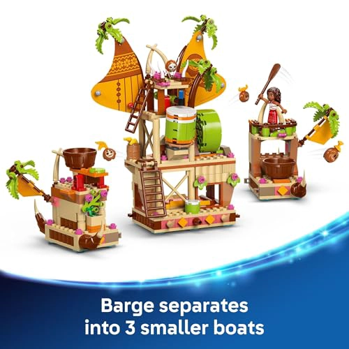 LEGO DISNEY MOANA 2 BARCA DE KAKAMORA PARA NIÑOS SET DE CONSTRUCCION PARA JUEGO DE ROL PARA NIÑOS - 4