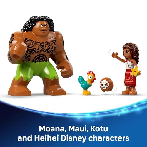 LEGO DISNEY MOANA 2 BARCA DE KAKAMORA PARA NIÑOS SET DE CONSTRUCCION PARA JUEGO DE ROL PARA NIÑOS - 6